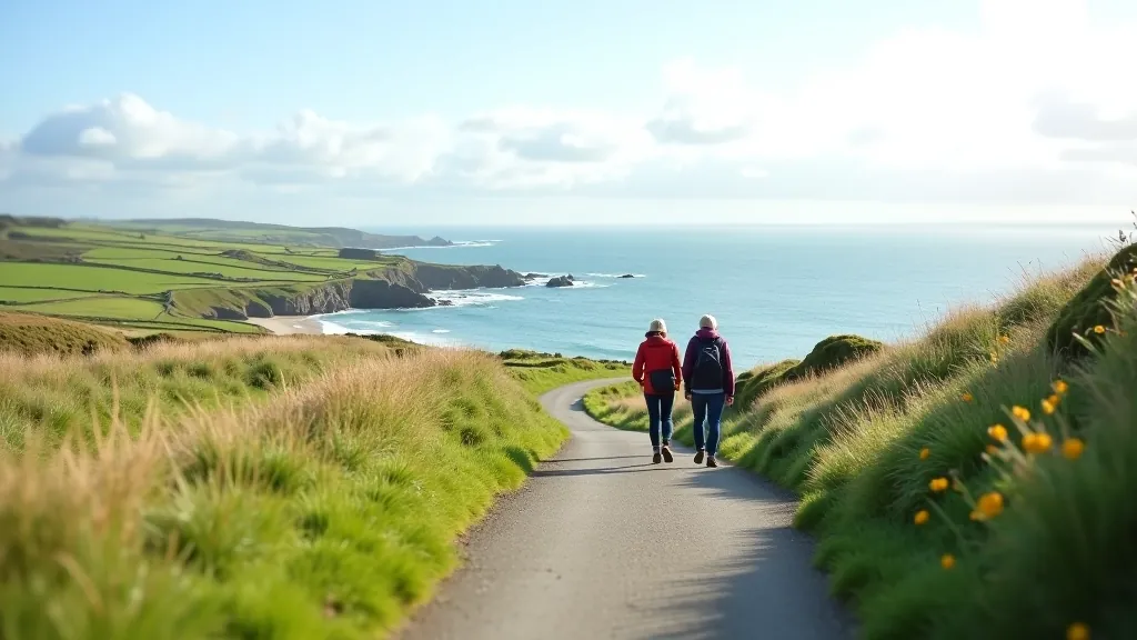 Scenic Clare coastal walking path with ocean views